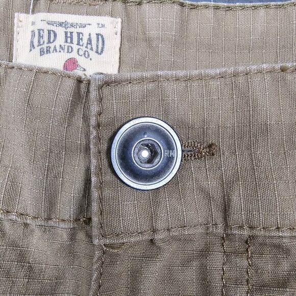 Redhead Cargo Pants 40x30 Fulton Khaki Tan Ripstop Canvas Work Stretch Outdoors - Picture 5 of 16
